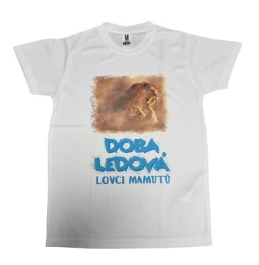 Bílé funkční triko - Doba Ledová (Tygr)